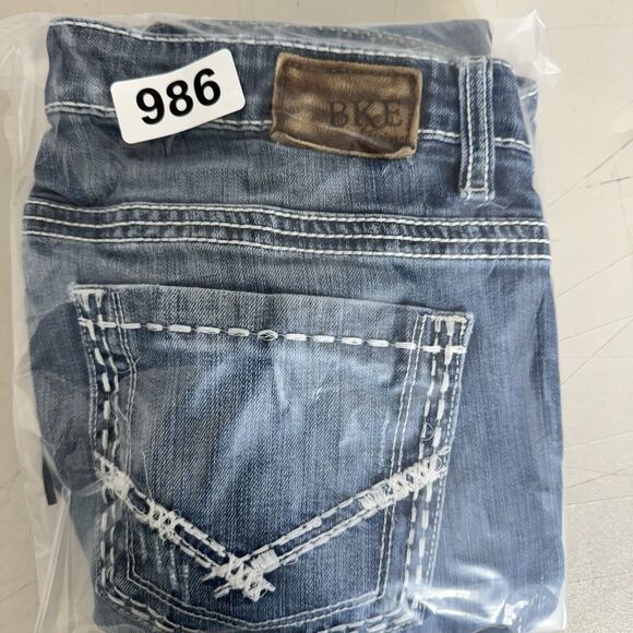 BKE Payton Jeans Womens 32x30 Low Boot Stretch Ripped Western Medium Wash Denim - Picture 13 of 15